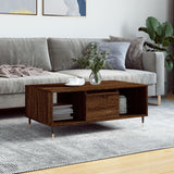 Tavolino da Salotto Rovere Marrone 90x50x36,5 cm in truciolato