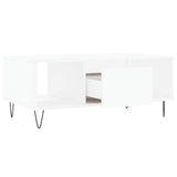 Tavolino da Salotto Bianco 90x50x36,5 cm in Legno truciolato
