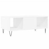 Tavolino da Salotto Bianco 90x50x36,5 cm in Legno truciolato