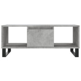 Tavolino Salotto Grigio Cemento 90x50x36,5 cm Legno truciolato