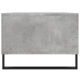 Tavolino Salotto Grigio Cemento 90x50x36,5 cm Legno truciolato