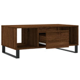 Tavolino da Salotto Rovere Marrone 90x50x36,5 cm in truciolato