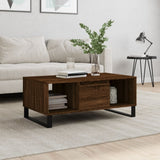 Tavolino da Salotto Rovere Marrone 90x50x36,5 cm in truciolato