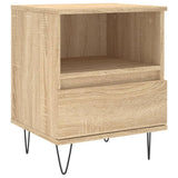 Comodino Rovere Sonoma 40x35x50 cm in Legno truciolato