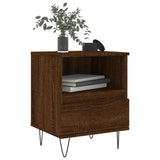 Comodini 2pz Rovere Marrone 40x35x50 cm in Legno truciolato