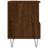 Comodini 2pz Rovere Marrone 40x35x50 cm in Legno truciolato