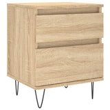 Comodini 2pz Rovere Sonoma 40x35x50 cm in Legno truciolato