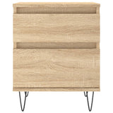 Comodini 2pz Rovere Sonoma 40x35x50 cm in Legno truciolato