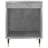 Comodini 2pz Grigio Cemento 40x35x50 cm in Legno truciolato