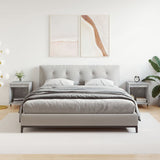 Comodini 2pz Grigio Cemento 40x35x50 cm in Legno truciolato
