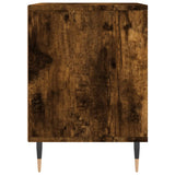 Comodini 2pz Rovere Fumo 40x35x50 cm in Legno truciolato