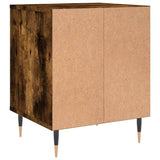 Comodini 2pz Rovere Fumo 40x35x50 cm in Legno truciolato