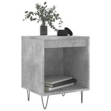 Comodini 2pz Grigio Cemento 40x35x50 cm in Legno truciolato