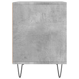Comodini 2pz Grigio Cemento 40x35x50 cm in Legno truciolato