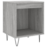 Comodini 2pz Grigio Sonoma 40x35x50 cm in Legno truciolato