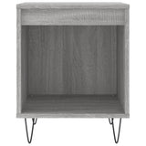 Comodini 2pz Grigio Sonoma 40x35x50 cm in Legno truciolato