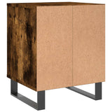 Comodini 2pz Rovere Fumo 40x35x50 cm in Legno truciolato