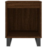 Comodini 2pz Rovere Marrone 40x35x50 cm in Legno truciolato