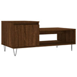 Tavolino da Salotto Rovere Marrone100x50x45cm Legno truciolato