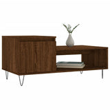 Tavolino da Salotto Rovere Marrone100x50x45cm Legno truciolato