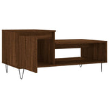 Tavolino da Salotto Rovere Marrone100x50x45cm Legno truciolato