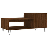 Tavolino da Salotto Rovere Marrone100x50x45cm Legno truciolato