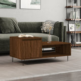 Tavolino da Salotto Rovere Marrone100x50x45cm Legno truciolato