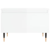 Tavolini Salotto 2pz Bianco Lucido 50x46x35cm Legno truciolato