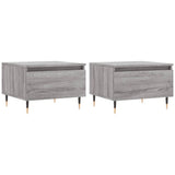 Tavolini Salotto 2pz Grigio Sonoma 50x46x35cm Legno truciolato
