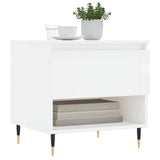 Tavolini Salotto 2pz Bianco Lucido 50x46x50cm Legno truciolato