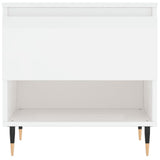 Tavolini Salotto 2pz Bianco Lucido 50x46x50cm Legno truciolato