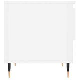 Tavolini Salotto 2pz Bianco Lucido 50x46x50cm Legno truciolato