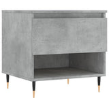 Tavolino da Salotto Grigio Cemento 50x46x50cm Legno truciolato