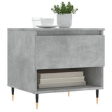 Tavolino da Salotto Grigio Cemento 50x46x50cm Legno truciolato