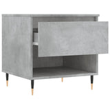 Tavolino da Salotto Grigio Cemento 50x46x50cm Legno truciolato