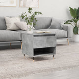 Tavolino da Salotto Grigio Cemento 50x46x50cm Legno truciolato