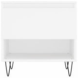 Tavolini Salotto 2 pz Bianchi 50x46x50 cm in Legno truciolato