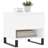 Tavolini Salotto 2 pz Bianchi 50x46x50 cm in Legno truciolato