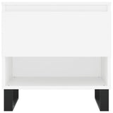 Tavolini Salotto 2 pz Bianchi 50x46x50 cm in Legno truciolato
