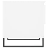 Tavolini Salotto 2 pz Bianchi 50x46x50 cm in Legno truciolato