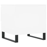 Tavolini Salotto 2 pz Bianchi 50x46x50 cm in Legno truciolato