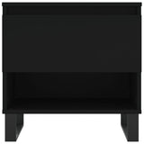 Tavolini da Salotto 2 pz Neri 50x46x50 cm in Legno truciolato