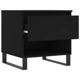 Tavolini da Salotto 2 pz Neri 50x46x50 cm in Legno truciolato