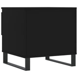 Tavolini da Salotto 2 pz Neri 50x46x50 cm in Legno truciolato