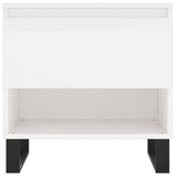 Tavolini Salotto 2pz Bianco Lucido 50x46x50cm Legno truciolato