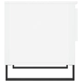 Tavolini Salotto 2pz Bianco Lucido 50x46x50cm Legno truciolato