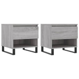 Tavolini Salotto 2pz Grigio Sonoma 50x46x50cm Legno truciolato
