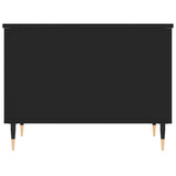Tavolino da Salotto Nero 60x44,5x45 cm in Legno truciolato
