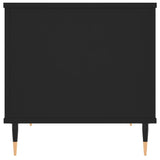 Tavolino da Salotto Nero 60x44,5x45 cm in Legno truciolato