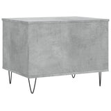 Tavolino Salotto Grigio Cemento 60x44,5x45 cm Legno truciolato